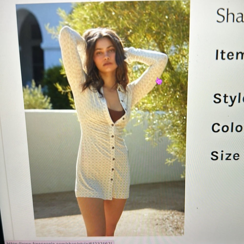Free people shayla mini dress